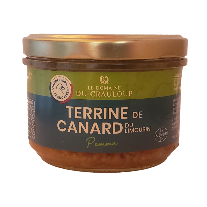 Terrine du Limousin de canard à la pomme chez Quezalim pro Limoges
